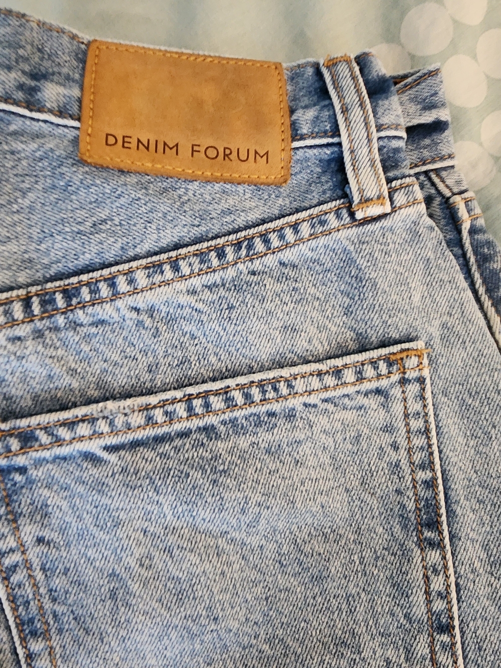 Denim Forum Women's Light Blue Boyfriend High-Rise Jeans